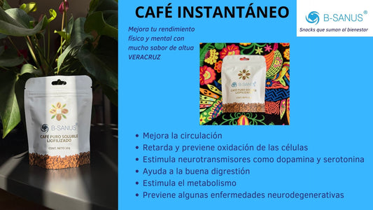 CAFÉ INSTANTÁNEO LIOFILIZADO B-SANUS (30g)