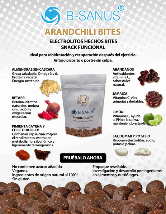 ARANDCHILI BITES - Bolitas de Arándanos y Almendras con Electrolitos
