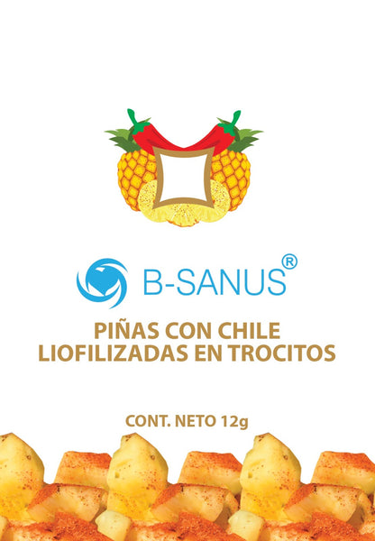 PIÑAS CON CHILE LIOFILIZADAS EN TROZOS B-SANUS (13g)