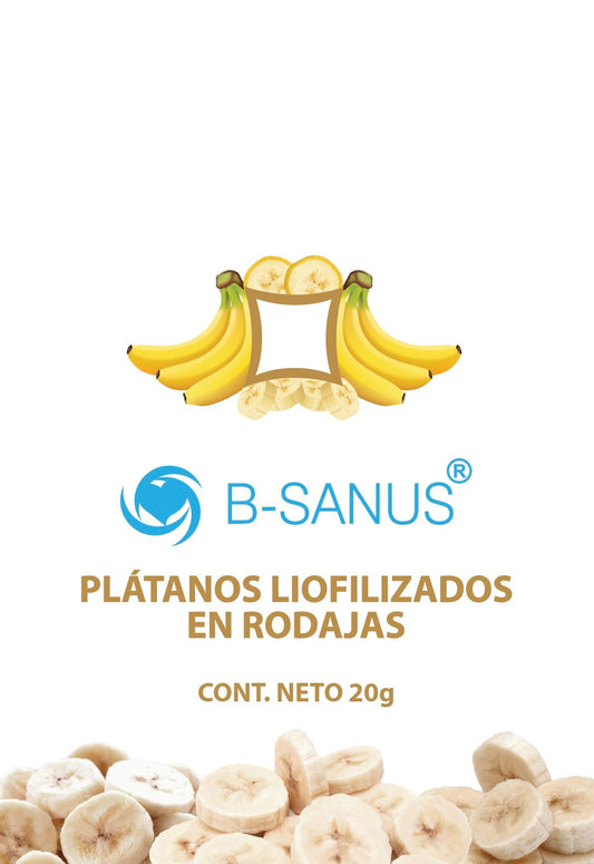 PLÁTANOS LIOFILIZADOS EN RODAJAS B-SANUS (20g)