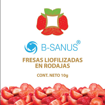 FRESAS LIOFILIZADAS EN RODAJAS B-SANUS (10g)